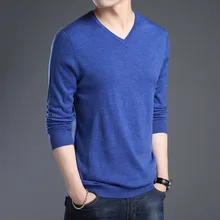 MRMT мужской весенний свитер с v-образным вырезом вязаный мужской тонкий вязаный Повседневный свитер с длинными рукавами