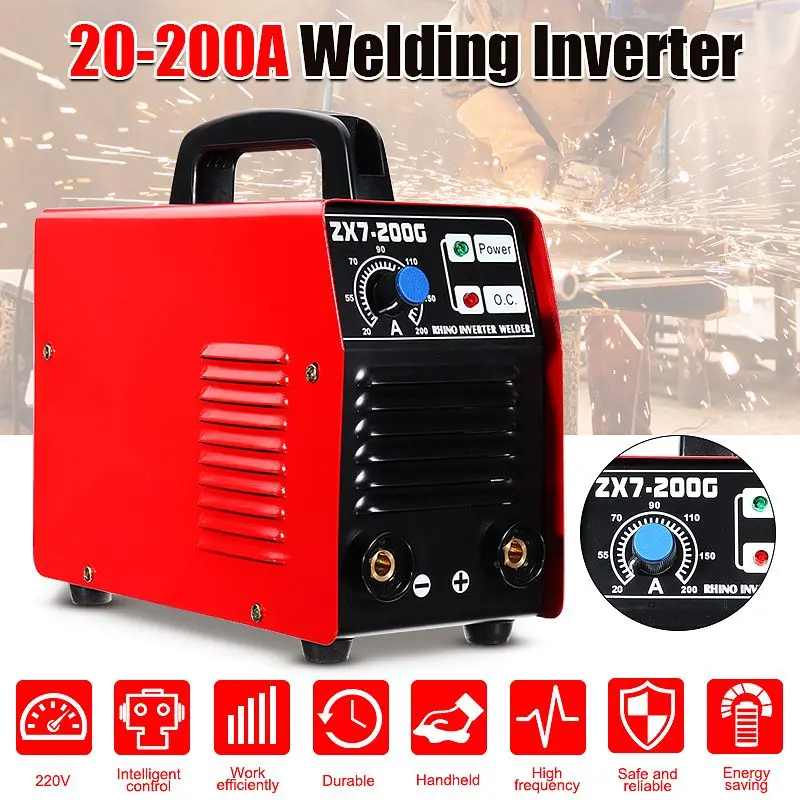 

ZX7-200G 20-200A 220V IGBT Portable Handheld Welding Machine Inverter Arc Welders Inverter Welding machine