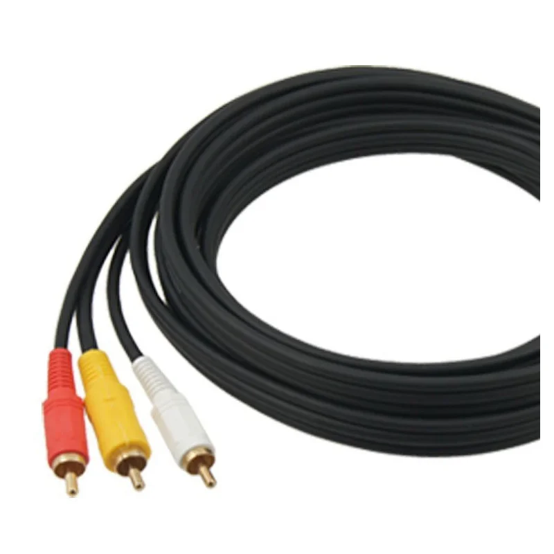 ABKT-3 RCA штекер 3 RCA штекер M/M Аудио Видео кабель шнур 3 метра