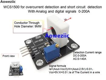 

WCS1500 for overcurrent detection and short circuit detection With Analog and digital signals Current Rang:0-200A 0.01V/1A