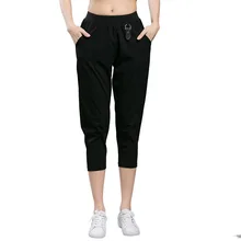 Plus Size Woman Harem Capris Pants 2017 Summer New Brand Calf-Length Trousers Female Casual Loose Pant