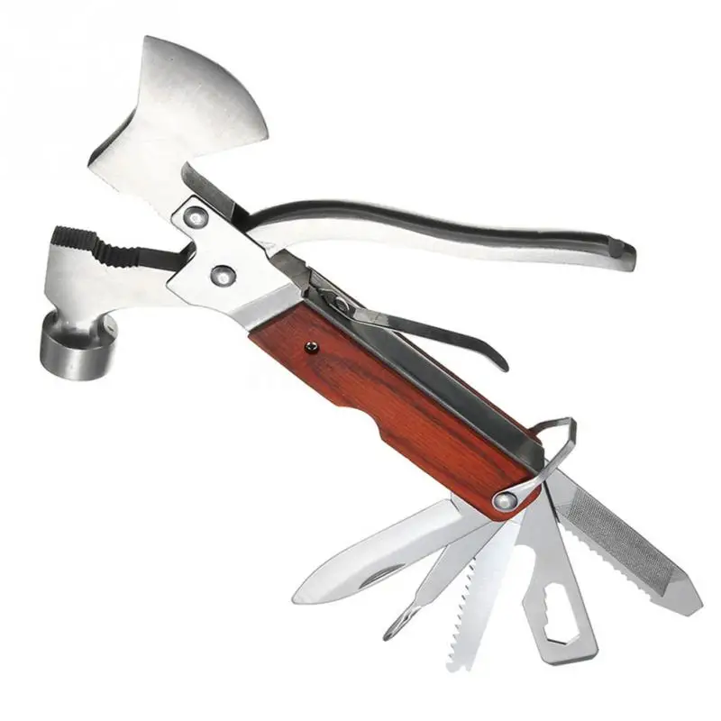 

Multifunctional Folding Tool Axe with Knife Saw Screwdriver Set For Outdoor Camping Emergency Survival Tools