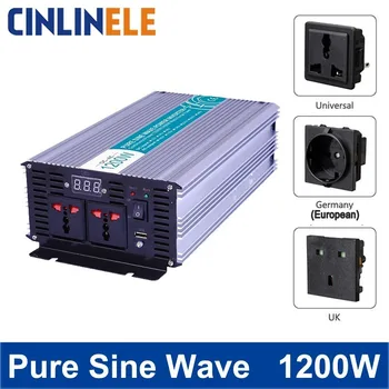 

Smart Pure Sine Wave Inverter 1200W CLP2400A DC 12V 24V 48V to AC 110V 220V Smart Series Solar Power 1200W Surge Power 2400W
