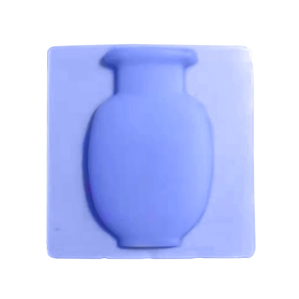 Многоразовый силикон Цветочная бутылка волшебные наклейки на стеклянную стену Дырокол бесплатно цветочный горшок без отверстия клей бесплатные продукты HFing - Цвет: Синий