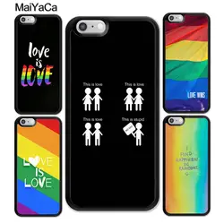 MaiYaCa ЛГБТ люблю мягкий резиновый бампер для мобильного телефона для iPhone 6 6S 7 8 плюс XS Max XR 5S SE задняя крышка