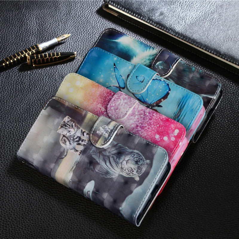 

Painting Leather Cover Case For Samsung J2 Core Wallet Flip Stand Style cell Phone Bag Cover sFor Samsung Galaxy J2 Core Coque