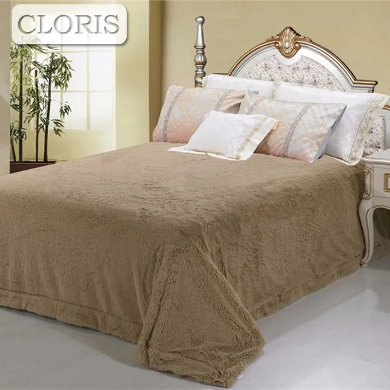

CLORIS Comfortable Plaid Hot Sale Sofa Bed Russia Delivery Luxury Throw Blanket Throws Coral Fleece Travel Blanket Cover Bedding