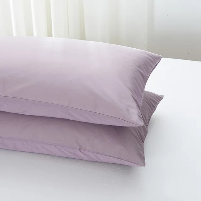 100 Egyptian cotton light pink pillow case for home bedding,48x74cm