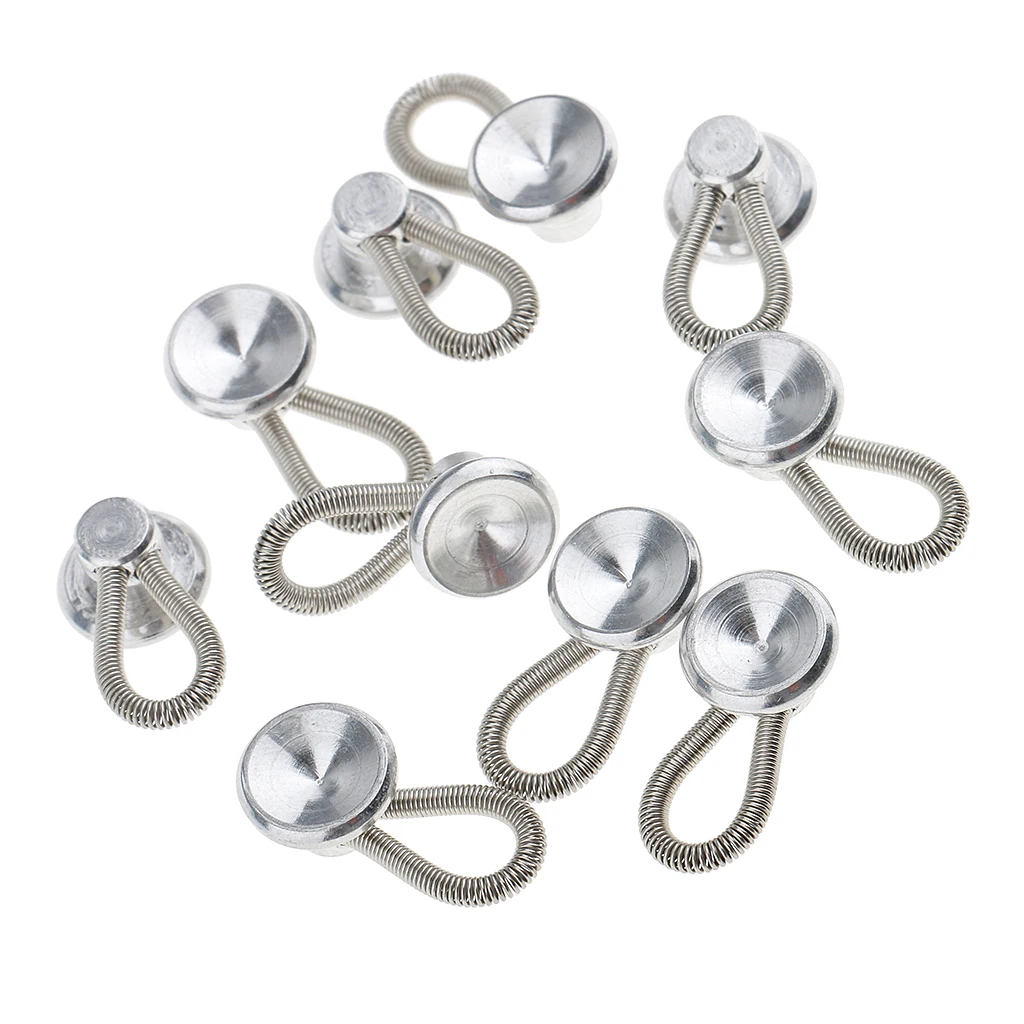 

10pcs Metal Collar Extender Wonder Button Shirt Collar Cuff Extender Waistband Expander Increase One-Half Size Larger