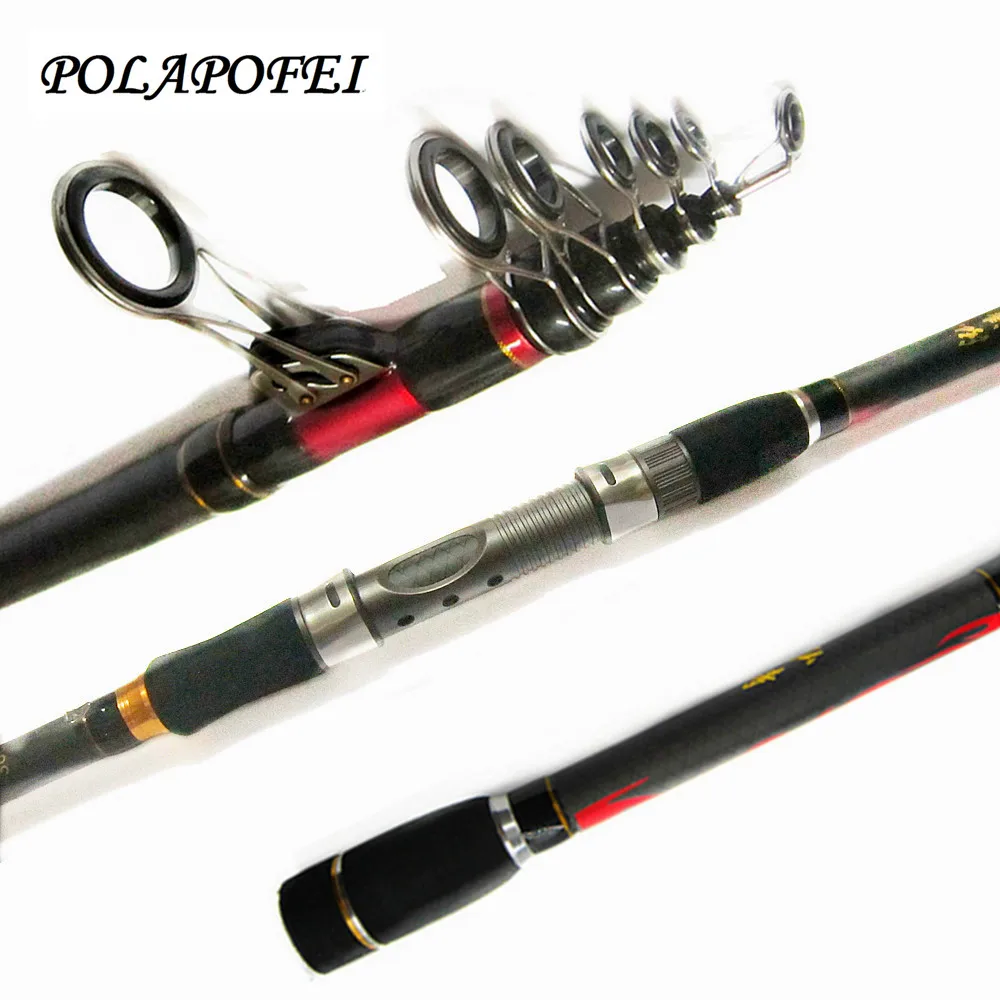 POLAPOFEI высокоуглеродистая телескопическая удочка подходит для катушка Shimano Peche