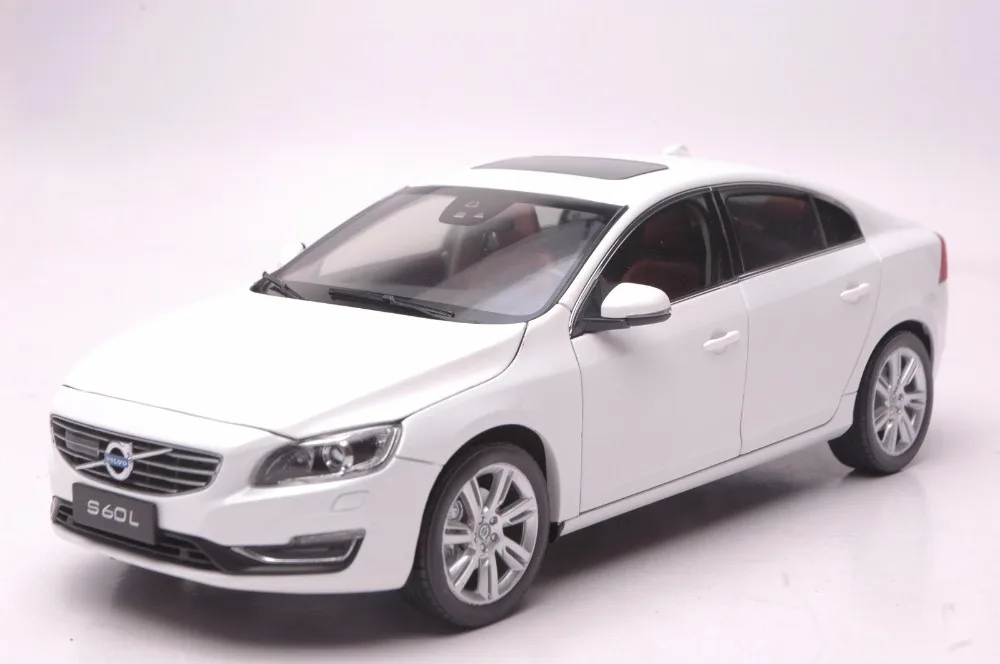 118 Diecast Model for Volvo S60L T5 2015 White Alloy Toy Car
