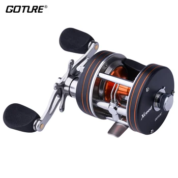 

Goture Full Metal Trolling Fishing Reel 10+1BB Round Jigging Reel Boat Saltwater See Fishing Drum Baitcasting Reels Coil Wheel