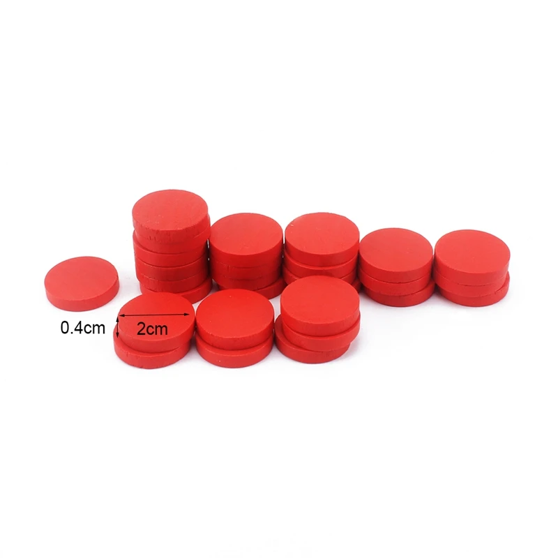 Montessori Materials Kids Wood Toys 55Pcs Red Counters Learning Mathematics Wooden Chips Baby Toy Preschool Brinquedos Juguets Montessori Materials Kids Wood Toys 55Pcs Red Counters Learning Mathematics Wooden Chips Baby Toy Preschool Brinquedos Juguets