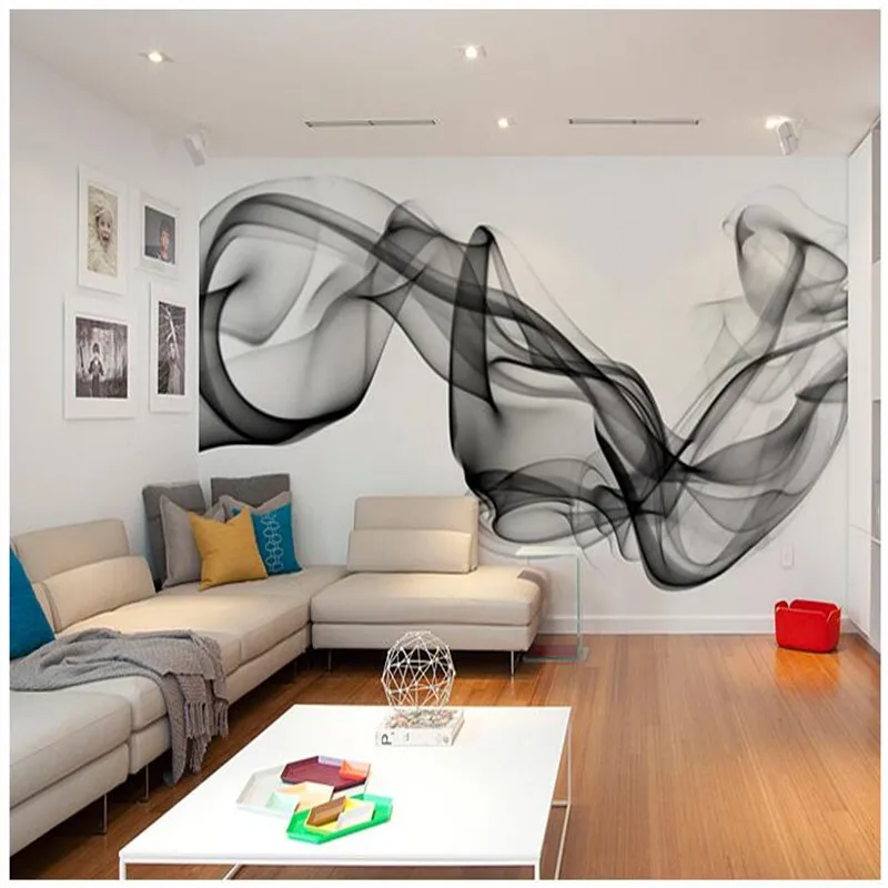 Custom 3D photo wallpaper Smoke clouds abstract artistic wall paper modern minimalist bedroom sofa TV wall mural paper painting Custom 3D photo wallpaper Smoke clouds abstract artistic wall paper modern minimalist bedroom sofa TV wall mural paper painting