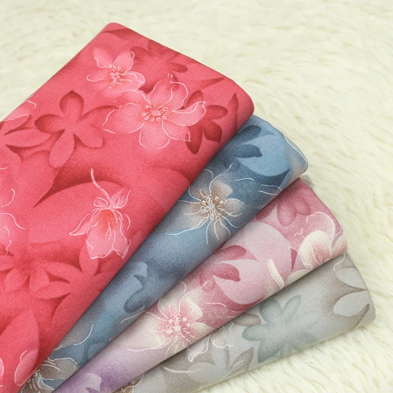 Половина двор экспорта Ретро smudge печати ткани, одежда платье одежда для малышей куклы ткань хлопок tissu CR-A160