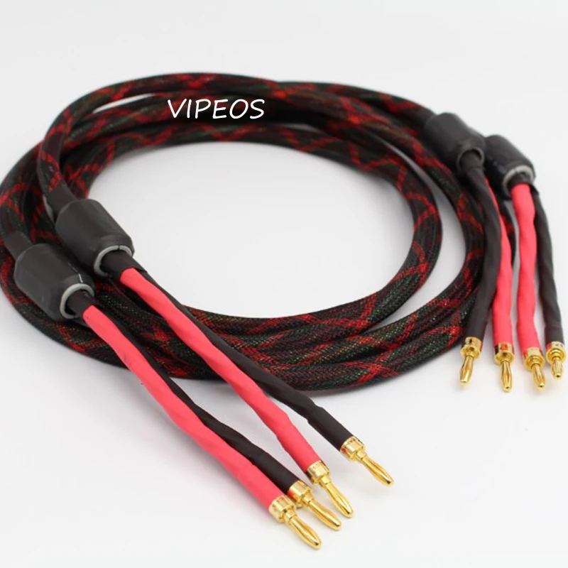

Western Electric MULTI-CONDUCTOR CABLE OFC DIY SPEAKER CABLE Gold plated pailiccs Banana Plug + Filter ring HiFi Audio