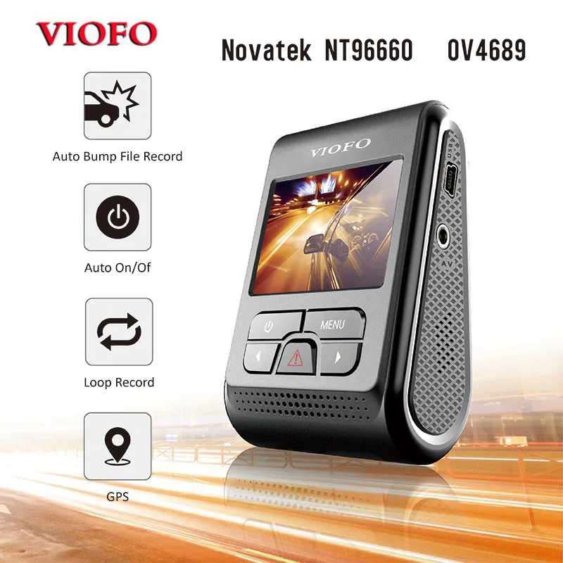 «viofo» A119 2," ЖКД вращающаяся линза конденсатор Novatek 96660 HD 2K 1440p 1080P Автомобильная камера видеорегистратор с gps видеорегистратор