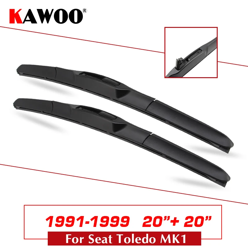 KAWOO для SEAT Toledo MK1/MK2/MK3/MK4 автомобиля Windcreen Стеклоочистители Лезвия модель год от 1991 до Подходит Кнопка/коготь/U крючок оружия - Цвет: Toledo MK1 2020