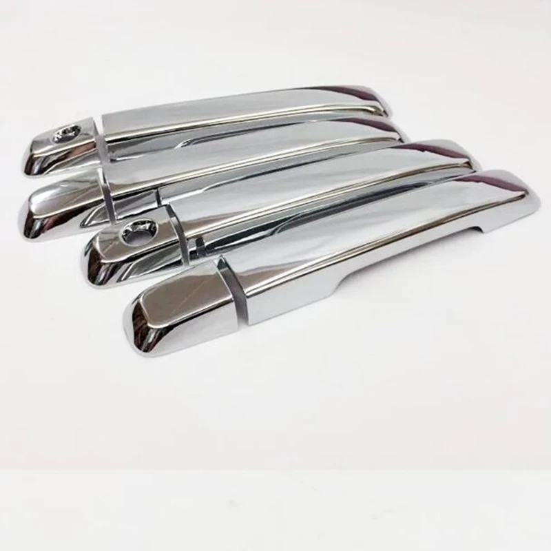 

Fit For Isuzu MU-X 2015 2016 ABS Chrome Car door protector Handle Decoration Cover Trim car styling accessories 8pcs
