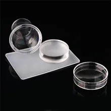 1 Набор для полировки ногтей художественный инструмент для накладывания лака для ногтей принтер с скрепкой Прозрачная силиконовая прокладка DIY инструмент для принта ногтей