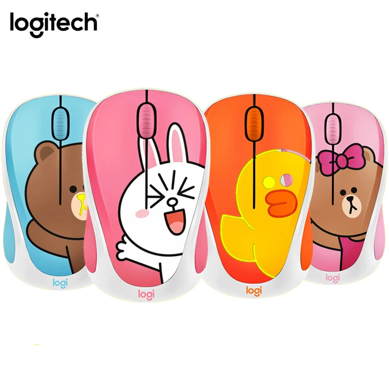 

Logitech LINE FRIENDS Wireless Mouse , Super Cute Optical sensor Office &Home Computer Mini Mouse , Wireless Gaming Mouse
