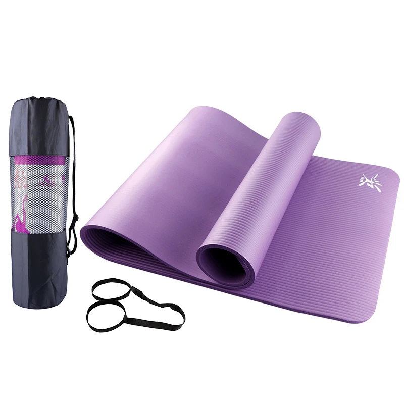 Yoga Mat For Fitness Gym Exercise Non Slip 10mm Comfort Foam Yoga Mat