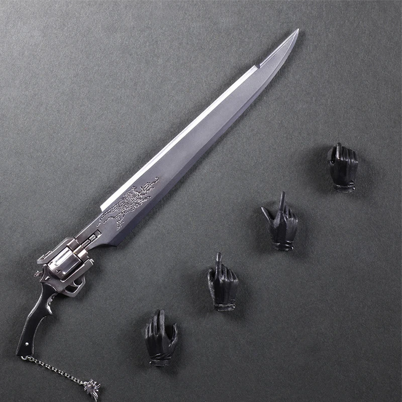 Play Arts Kai Final Fantasy VIII Squall Leonhart Variant Figure Varable Squall Gunblade PVC Action Figures Toy Brinquedos (8)