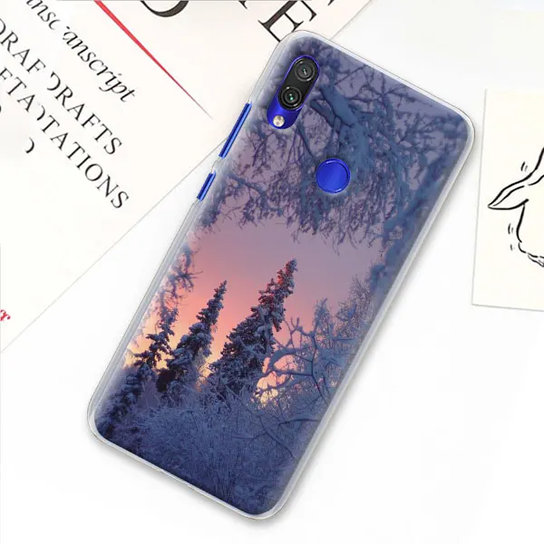 Зимний Снежный лес чехол для телефона для Xiao mi Red mi 7 5 6 Pro Note 7 Pro 5 5A 6 mi A1 A2 8 Lite 9 чехол Coque - Цвет: 07
