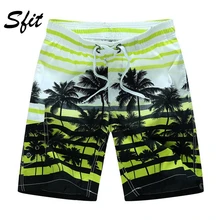 Sfit мужские плавки летние спортивные пляжные шорты с принтом кокосовой пальмы повседневные быстросохнущие пляжные шорты купальники