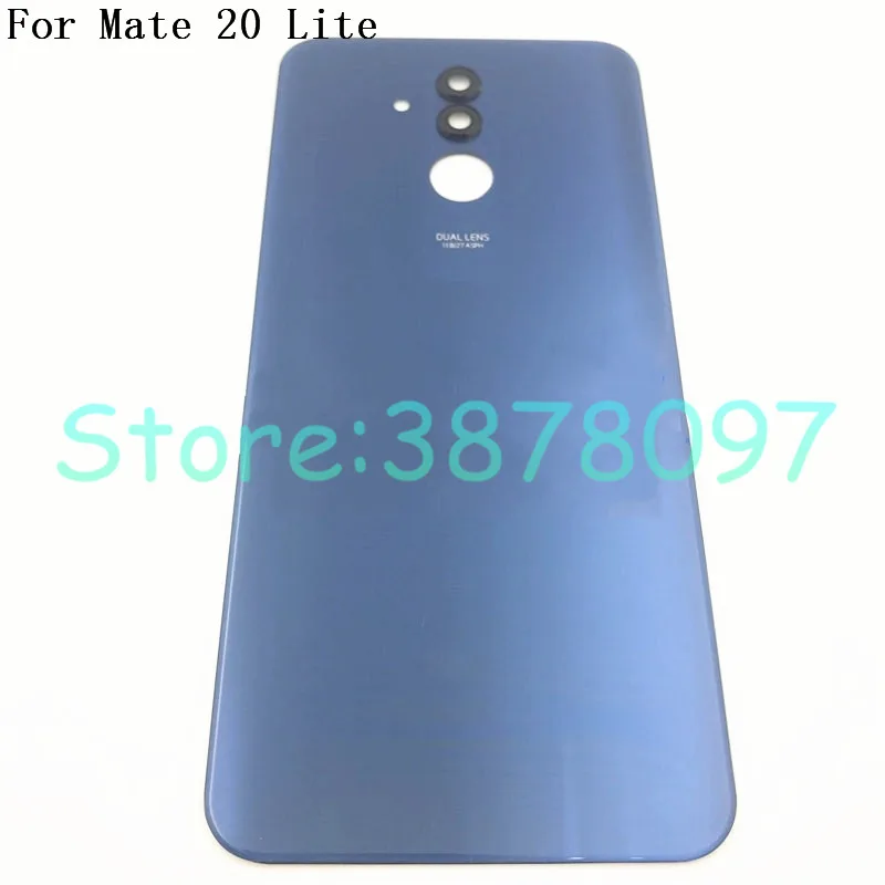 6,3 дюймов для huawei mate 20 Lite стеклянный аккумулятор задняя крышка корпус дверь для mate 20 Lite объектив камеры+ логотип