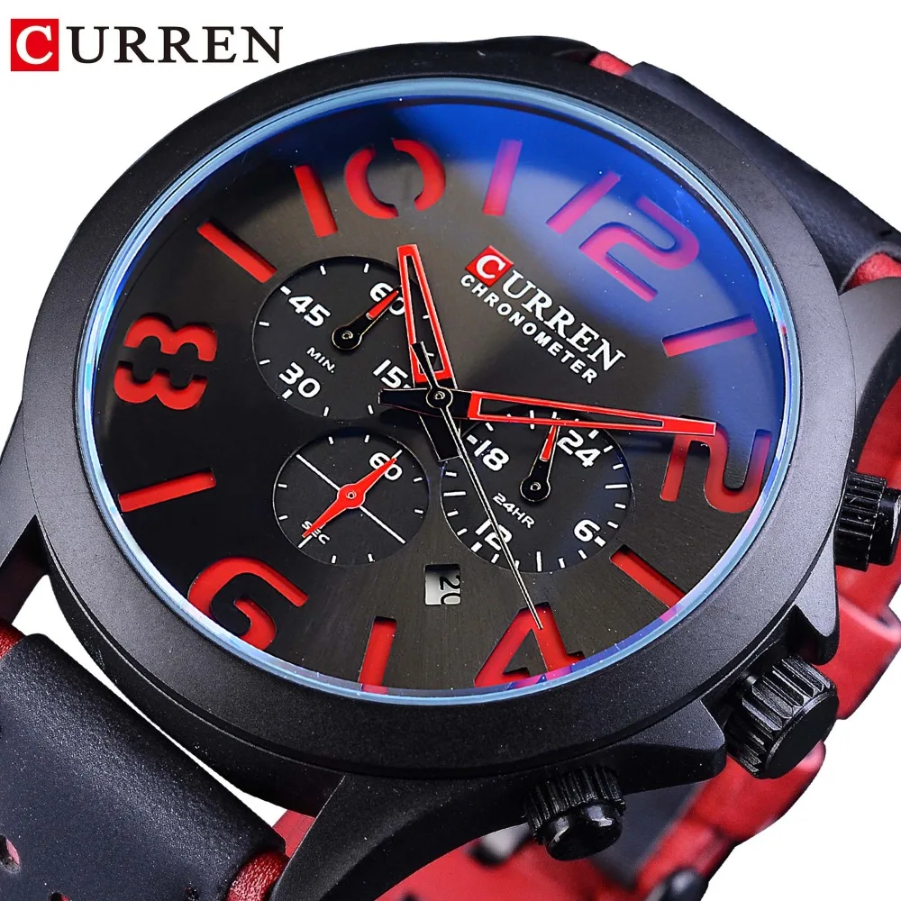 red sports watch