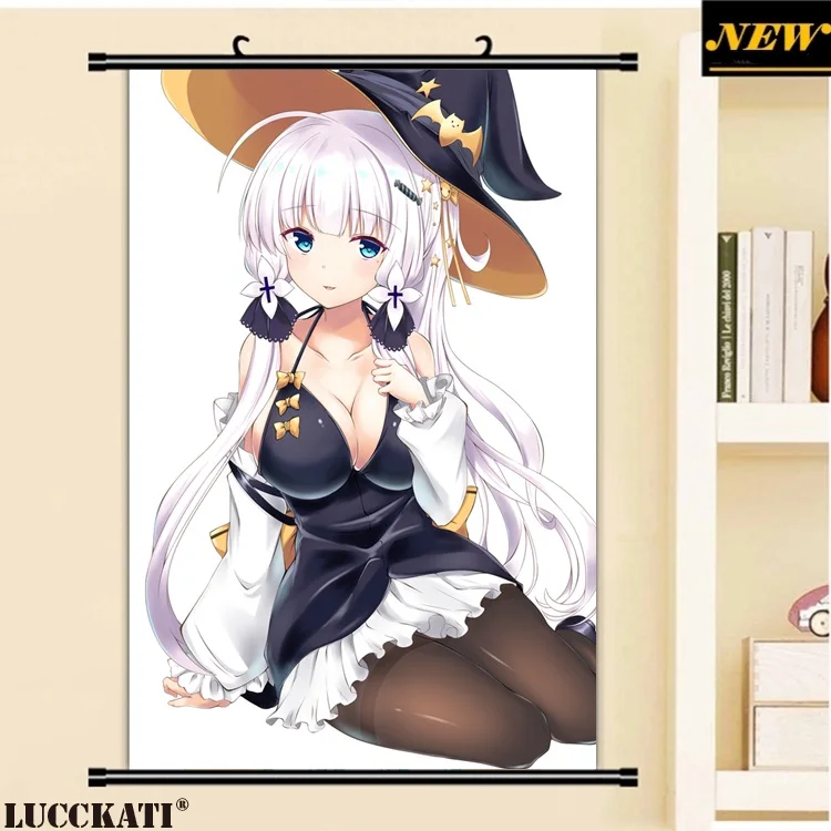 40X60 см Azur Lane Bilan Hangxian игры Единорог cameltoe Сексуальная лоли мультфильм аниме Настенная картина росписи плакат в рулоне холст картины