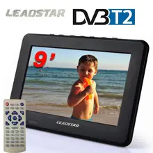 New Televisions 9 inch HD TV TFT LCD Color DVB-T2 Portable TV With Wide View Angle, Support SD/MMC Card, USB Flash Disk