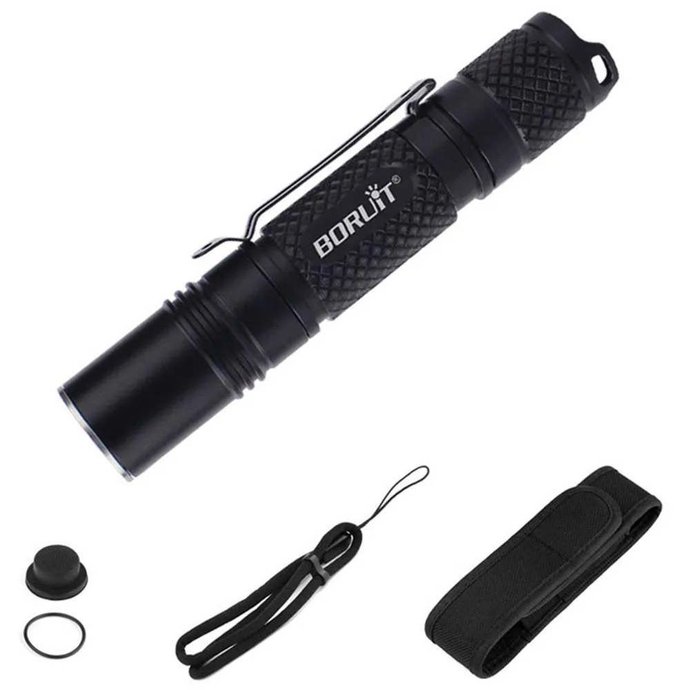 

BC01 XP-L2 LED Mini Tactical Flashlight 1200LM Powerful Torch use 14500/AA light waterproof 255 meter camping lamp outdoor light