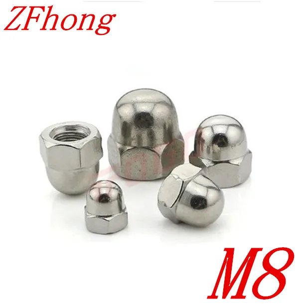 25pcs DIN1587 Acorn Nuts M8 stainless steel 304 Cap Nut Acorn Dome Head