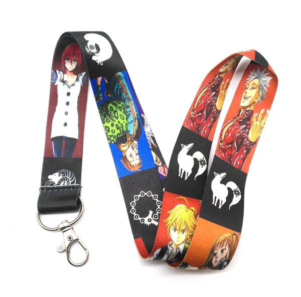 小売1個アニメ七大罪キーチェーンネックストラップキーカメラidカードストラップn4 Key Chains Aliexpress