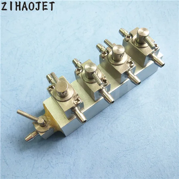 

Eco solvent/UV printer cleaning valve Aluminum for Liyu Gongzheng Infinity Challenger 3 ways clean device 4 channel 6 / 8 units