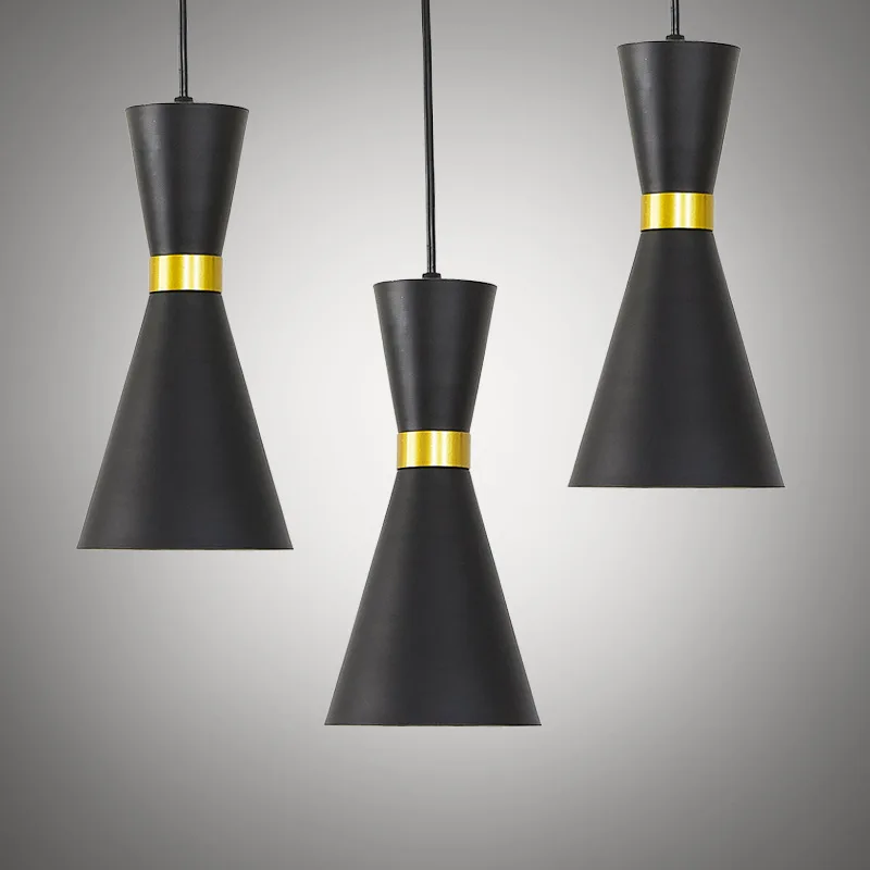 Minimalist Drop Pendant Light Black Aluminum Suspension Pendant Lamp Post Modern Pendant Light Restaurant Dining Nordic Pendant Lights for Home (8)