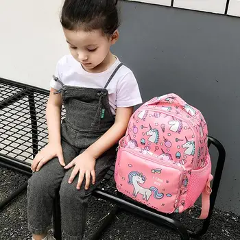

New Arrival Lovely Unicorn Backpack For Girl Boy children School Bags Fashion Cartoon Shaped schoolbag baby kids bag