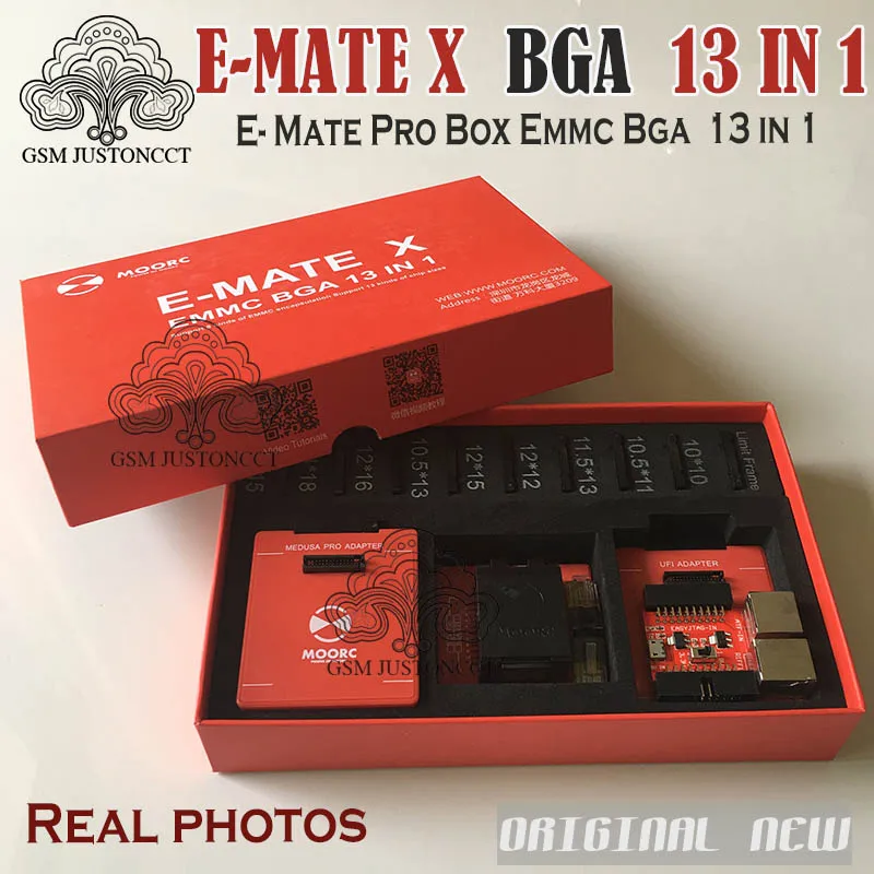 MOORC E-MATE X E маtе Pro коробка EMMC BGA 13 в 1 поддержка 100 136 168 153 169 162 186 221 529 254