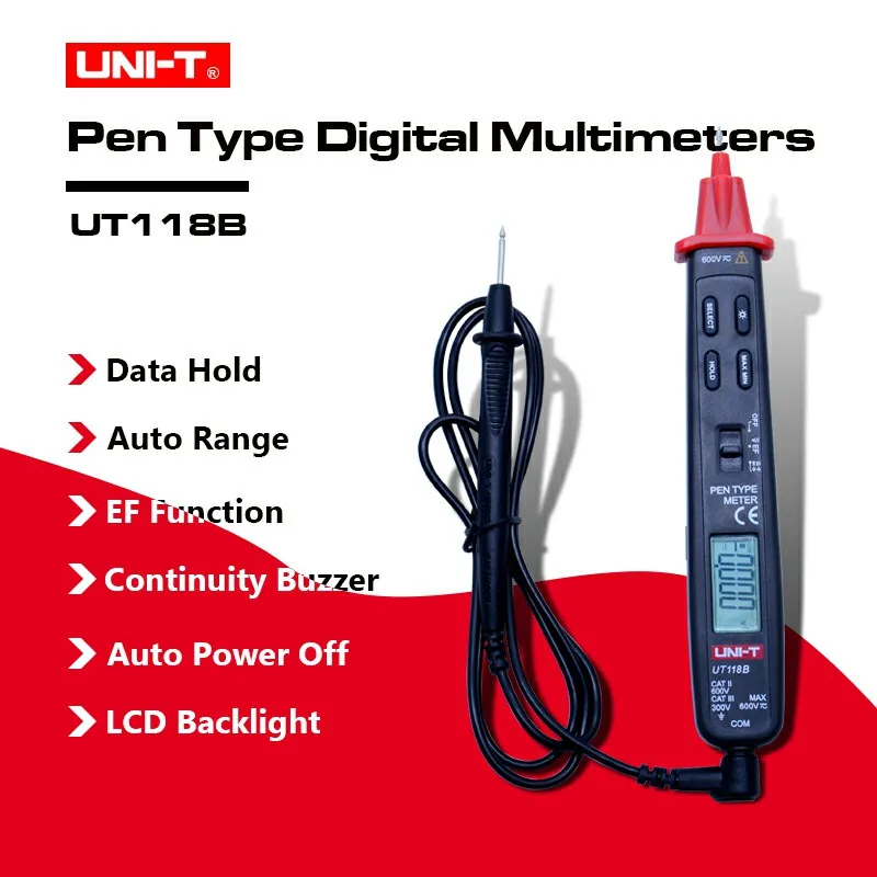 UNI T UT118B Pen Type Digital Multimeter EF Function Multi meters AC/DC Voltage Testersin