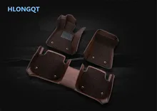 HLONGQT Auto Floor Mats For Ford Kuga Escape 2016.2017.2018 Foot Step Mat High Quality Water Proof leather Wire coil 2 Layer