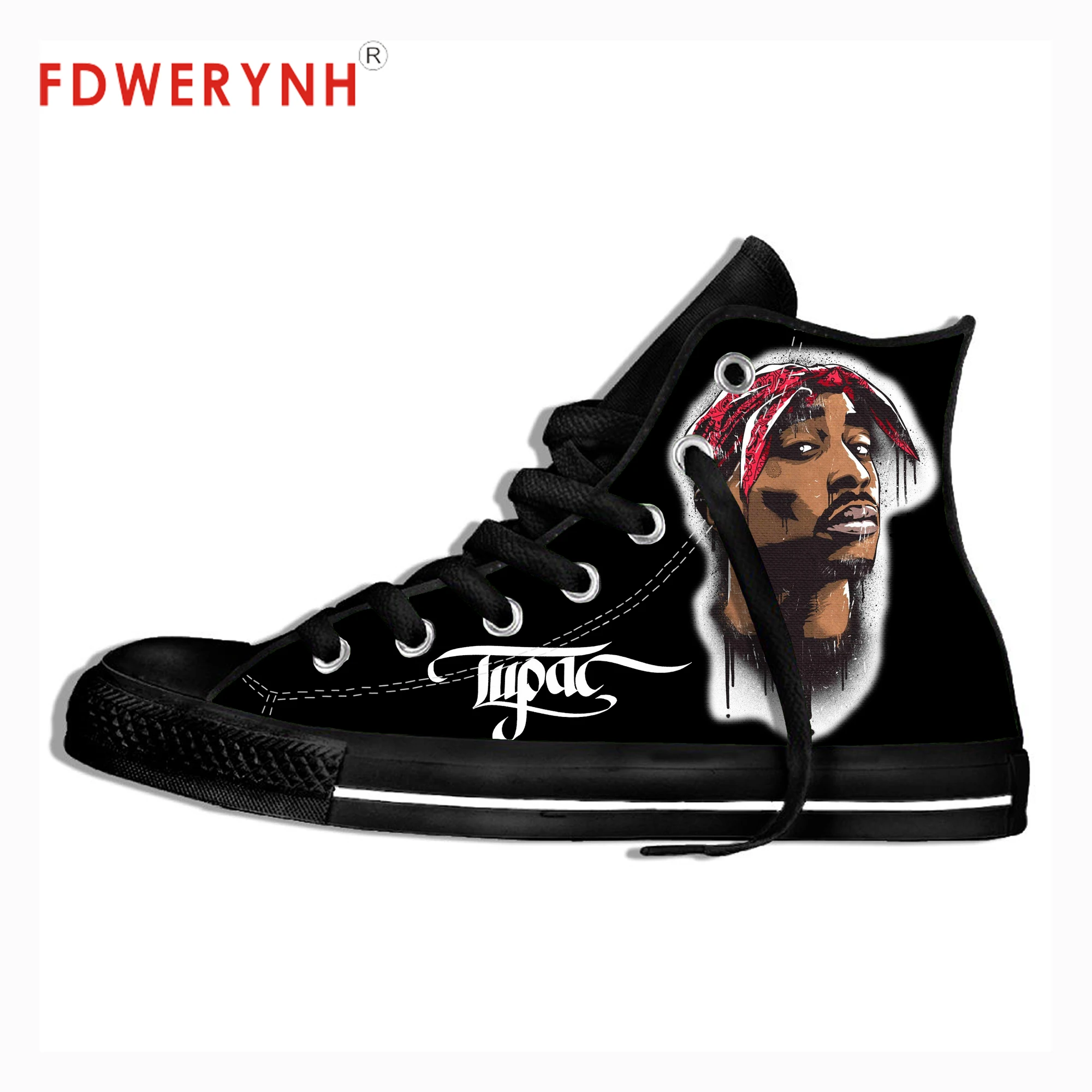 

2pac Tupac Shakur R.I.P Men's Women's Custom Casual 3D Print Outdoor Leisure Mens Men's Custom Casual Canvas Shoes