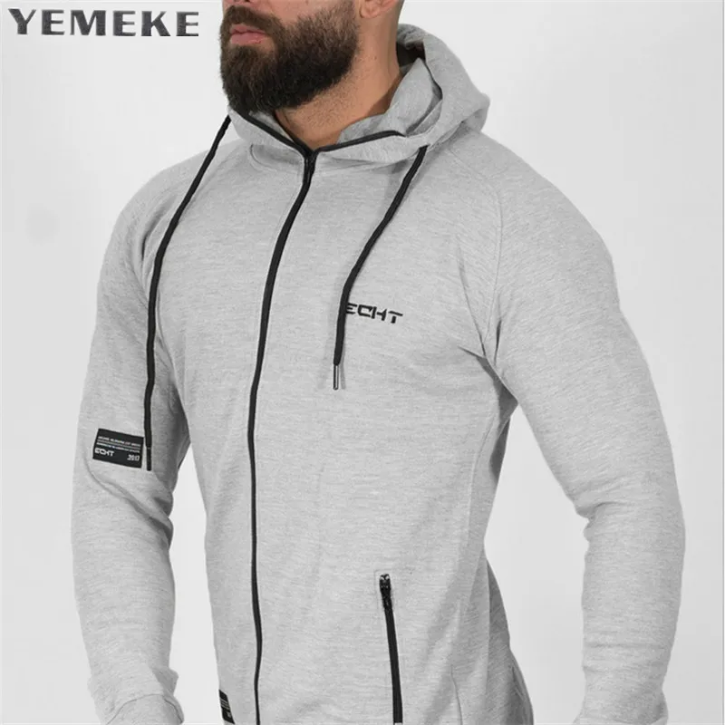 YEMEKE, высококачественные толстовки, мужское модное пальто, мужская толстовка с капюшоном и длинным рукавом, толстовка, тонкая брендовая толстовка, мужские толстовки