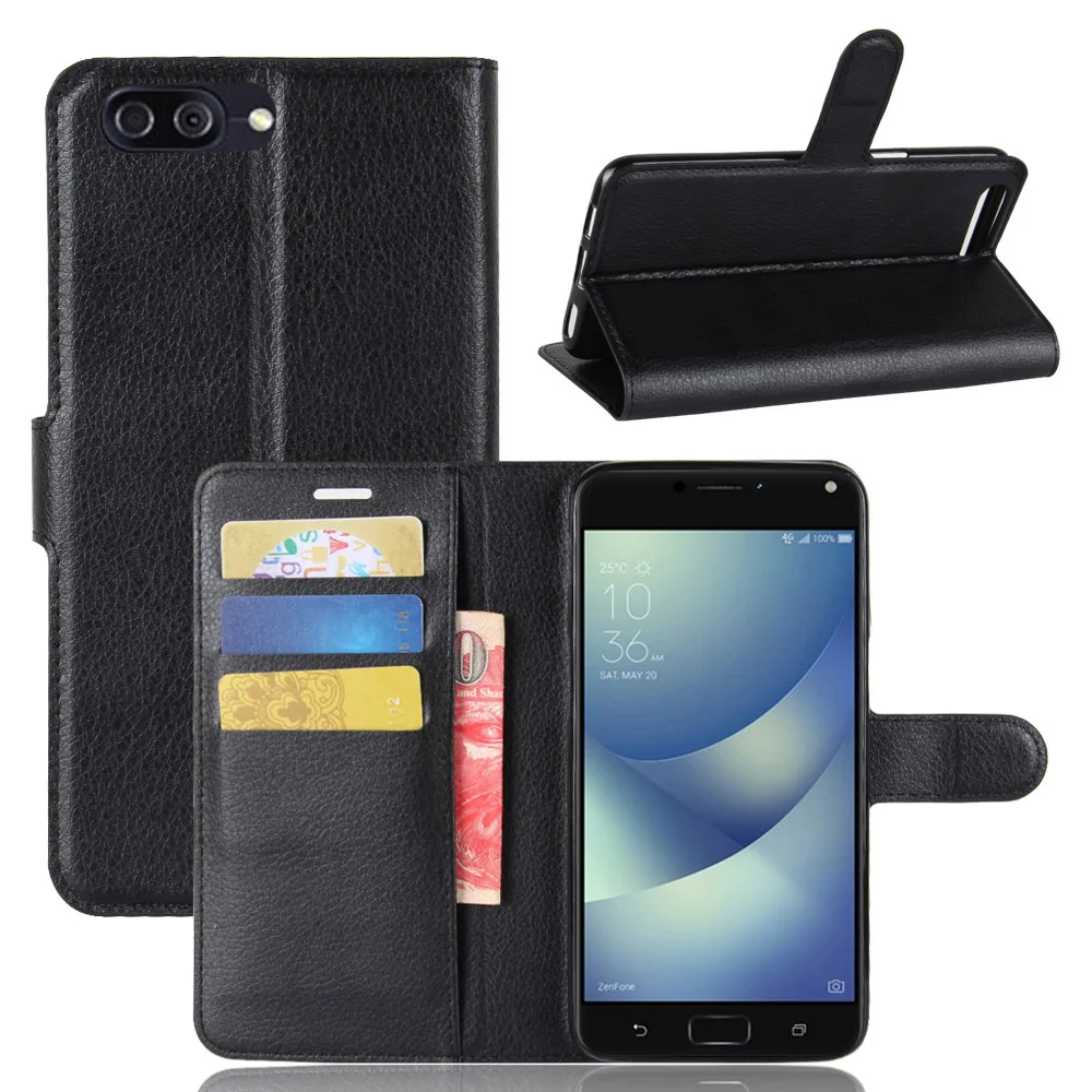 

Phone Case For ASUS ZenFone 4 Max ZC554KL Flip PU Leather Back Cover Case For ASUS ZenFone4 Max ZC520KL Coque Fundas Phone Case