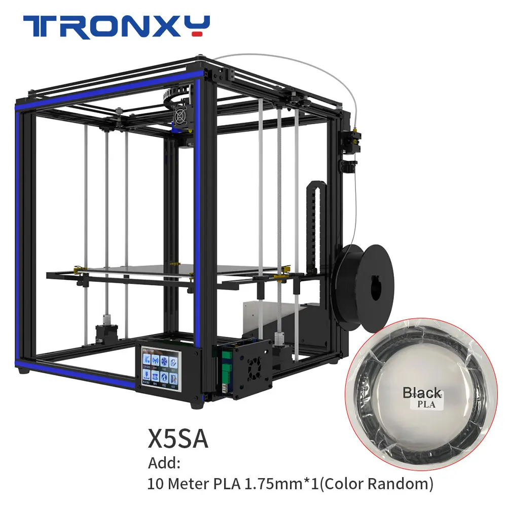 Высокая точность Tronxy X5S 3d принтер большой печати алюминиевый профиль рамки области CoreXY системы 12864P ЖК большой экран - Цвет: X5SA