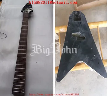 

free shipping new Big John semi-finished 4 strings electric bass guitar with mahogany body length 767MM F-3413