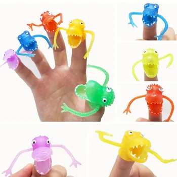 

10 Pcs Novel Plastic Finger Puppet Story Mini Dinosaur Toys With Small Finger Toys For Kids Children High Quality ASB20