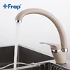 Frap Fashion Arc Kitchen Sink Faucet 5 Color Brass Mixer Faucet Single Handle Water Mixer Taps Ceramic Spool Faucet Tap F4113 ► Photo 3/6