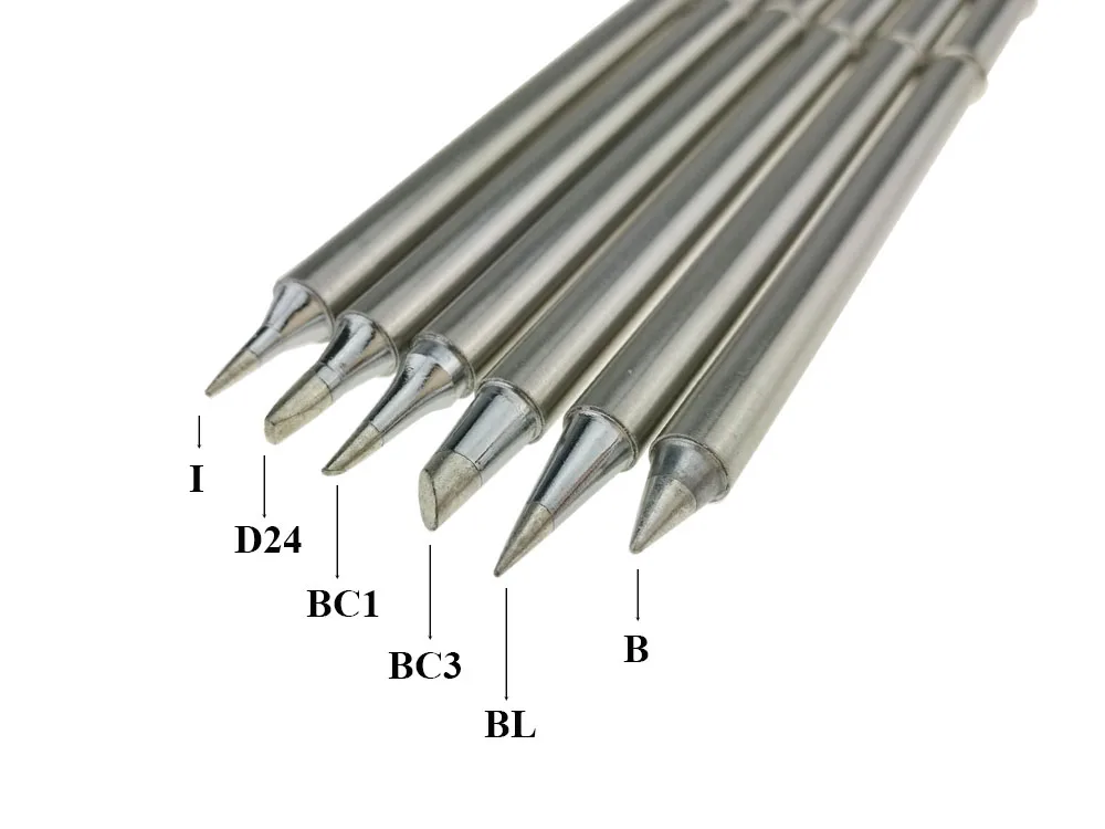KSGER T13 Soldering Iron Tips DIY Kits Welding Station Repair Tools BC1 B I BL D24 BC3 Electronic Handle Temperature Controllers (5)